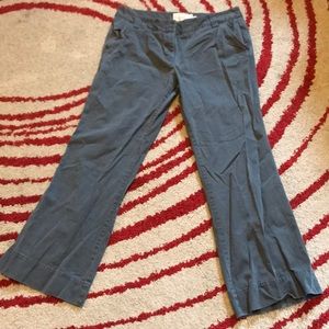 Grey classic twill chino pants